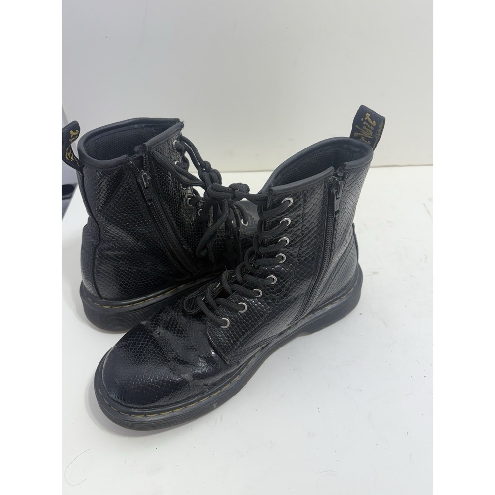 Doc Martens Pascal Black Snake Python Print Leath… - image 7